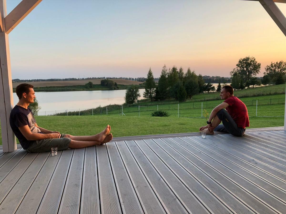 Dom Nad Jeziorem Jeziorany Bagian luar foto